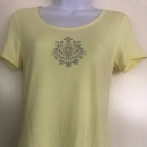 green tea ,yellow tank top ,short sleeves S size
